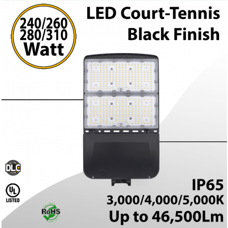 Court Lights Black 240/260/280/310W