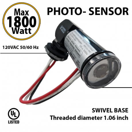 Swivel mount Photo Sensor - Max 1800W