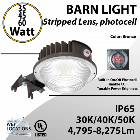 LED Barn Light LED Yard Light w/Photocell Tunable CCT and Lumens Up to 8275