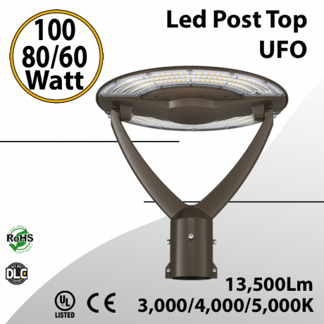 Led Post Top UFO 100/80/60 Watt