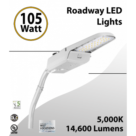 Roadway Light 105W light fixture 5000K 14600 Lm (LED)
