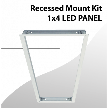 Recessed mount Kit for 1x4 panel 