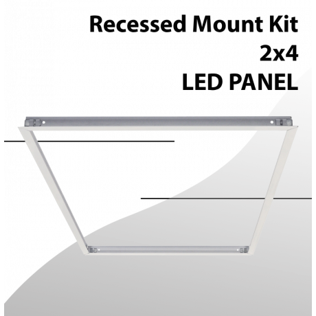 Recessed Mount Aluminum Kit for Panel 2x4