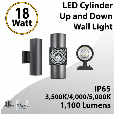 Sconce lights LED  18W Tunable CCT and Lumens 