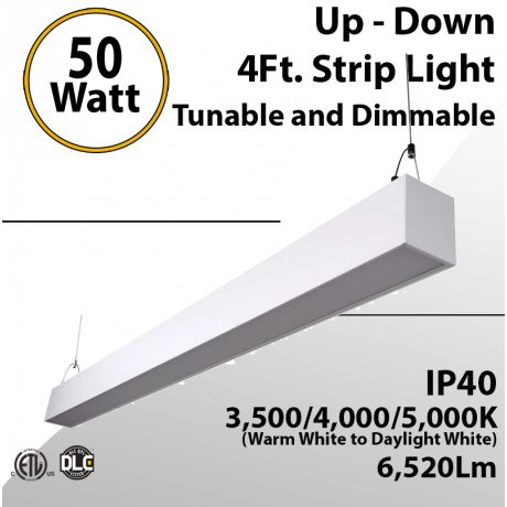LED Up Down Strip 50W White 3CCT 3000K 40000K 50000K 6500lm
