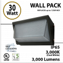 30W LED Wall Pack Fixture: 3000Lm 5500K IP65 UL
