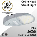 Cobra Head Street Light 100W 15016Lm 4000K UL IP65 DLC