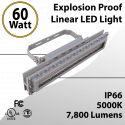 LED Explosion Proof Light Linear Gross Class 1 Div 2 60W 7800Lm 5000K