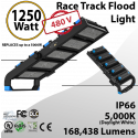 1250W LED Floodlight 168438 Lm 5000K IP66 CE UL 200-480VAC
