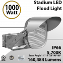 Stadium Lights LED Sports Lamp 1000W 160484 lumens 200-480VAC IP66 UL DLC