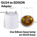 GU24 to Edison adapter