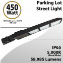 Street Light Parking Lot Light 450W 58985Lm 5000K UL IP65 DLC