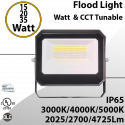 LED flood light Tunable 15W 20W 35W 30K/40K/50K U-Bracket