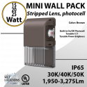 LED Wall Pack light 12/25W 3275Lm CCT Tunable W/Photocell