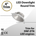 LED Downlight 4" Inch Round Trim