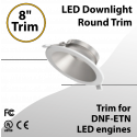 LED Downlight 8 inch Round Trim