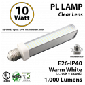 10W, PL LED Bulb lamp, 2700K, E26, UL. Direct Line (Remove Ballast)