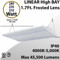 High Bay Led Light 1.7Ft. 240/270/310W 120-277VAC 45500Lm 4000-5000K occupancy sensor ready