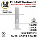 PL Lamp LED CFL 1050Lm 3000 3500 4000K G24q-d Magnetic ballast or line