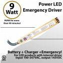 LED External Emergency Driver 9 Watt Field Installable UL 100-347VAC