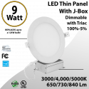 Downlight for Recessed Light Ultra Thin LED Panel 4" 9W Tunable White