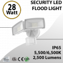 28W Motion Activated LED Security Light 2CCT - Durable Outdoor Lighting