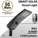 Solar Street Light 50W 7930Lm 12V 50AH Microwave Motion sensor included