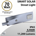 Solar Street Light 70W 11200Lm 12V 70AH Microwave Motion sensor included