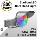 Stadium Lights Sports Lamp 800W RGBW DMX 131602Lm 200-480V IP66