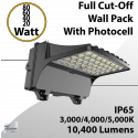 LED Wall Pack Light with Photocell, 80W/60W/40W/20W, 3000/4000K/5000K