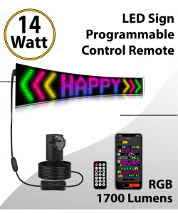 Programmable Led Signs Full Color 52inch x 8inch