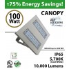 100W LED Canopy Light Ceiling Mount 10000 Lm 5500K IP65 UL