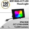 Outdoor Landscape Color Changing LED Flood Light IP66 12000Lm 100W (LED)