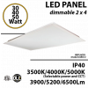 2x4 LED Panel Light 30 40 or 50W up to 6500Lm Back lit 35K 40K 50K Dimmable
