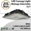 wattage selectable cct canopy light 100w