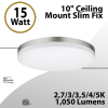 Ceiling Mount Slim Fix 10" 15W CCT Tunable 27-5000K