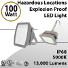 Class I Division 2 Explosion Proof Hazardous Locations LED Light 100W