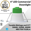 LED Downlight 4 inch 5.5W//8W/12W 480/709/1028Lm