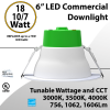 LED Downlight 6 inch 7W/10W/18W 