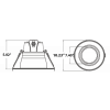 8inch commercial recessed light dimensions