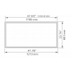 2x4 LED Frame Light 30W 40W or 50W up to 6500Lm 3000K 4000K 5000K Dimmable Drawing