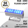 DMX Flood Light 50W RGB 2800 lumens white IP67