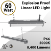 LED Explosion Proof Light Linear Class 1 Div 2 60W 8400Lm (LED)