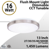 Bedroom and Bathroom Ceiling LED Fixture - 16W, 1450 Lumens