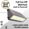 Full Cutoff Wall Pack Built-In Photocell