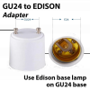 GU24 to Edison adapter