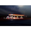 gas station at night