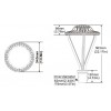 LED top post light dimensions