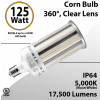 Led Corn Bulb 125W 17500 Lm 5000K IP64 E39