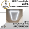 2x4 LED Frame Light 30W 40W or 50W up to 6500Lm 3000K 4000K 5000K Dimmable